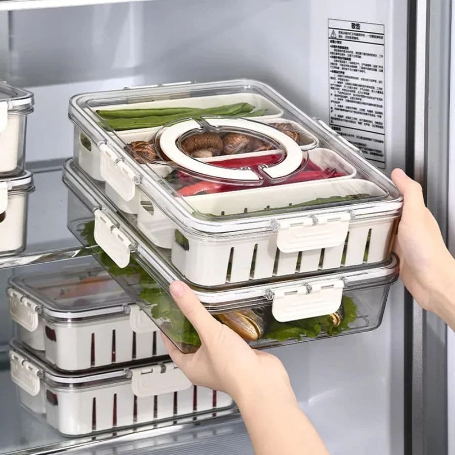 Organizador de Geladeira para Frutas Hermético